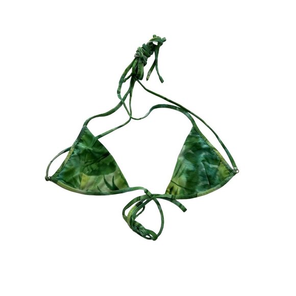 NWOT ALT Bikini Top in Green Print - Picture 1 of 3